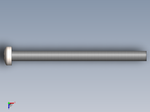 螺丝 M3 十字盘头-M3 x 40 Screw head.SLDPRT俯视缩略图
