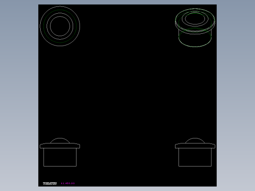 萬向滾珠61-2D多系列多零件图纸模型