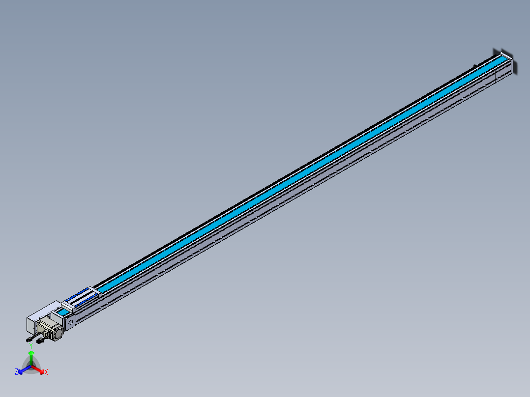 威洛博LB.GB同步带传动--欧规系列LB6A-L65-S2200-BR主视图
