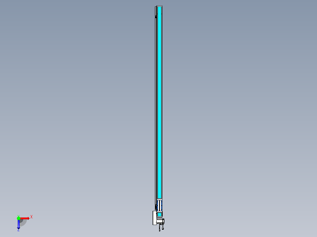 威洛博LB.GB同步带传动--欧规系列LB6A-L65-S2200-BR俯视图