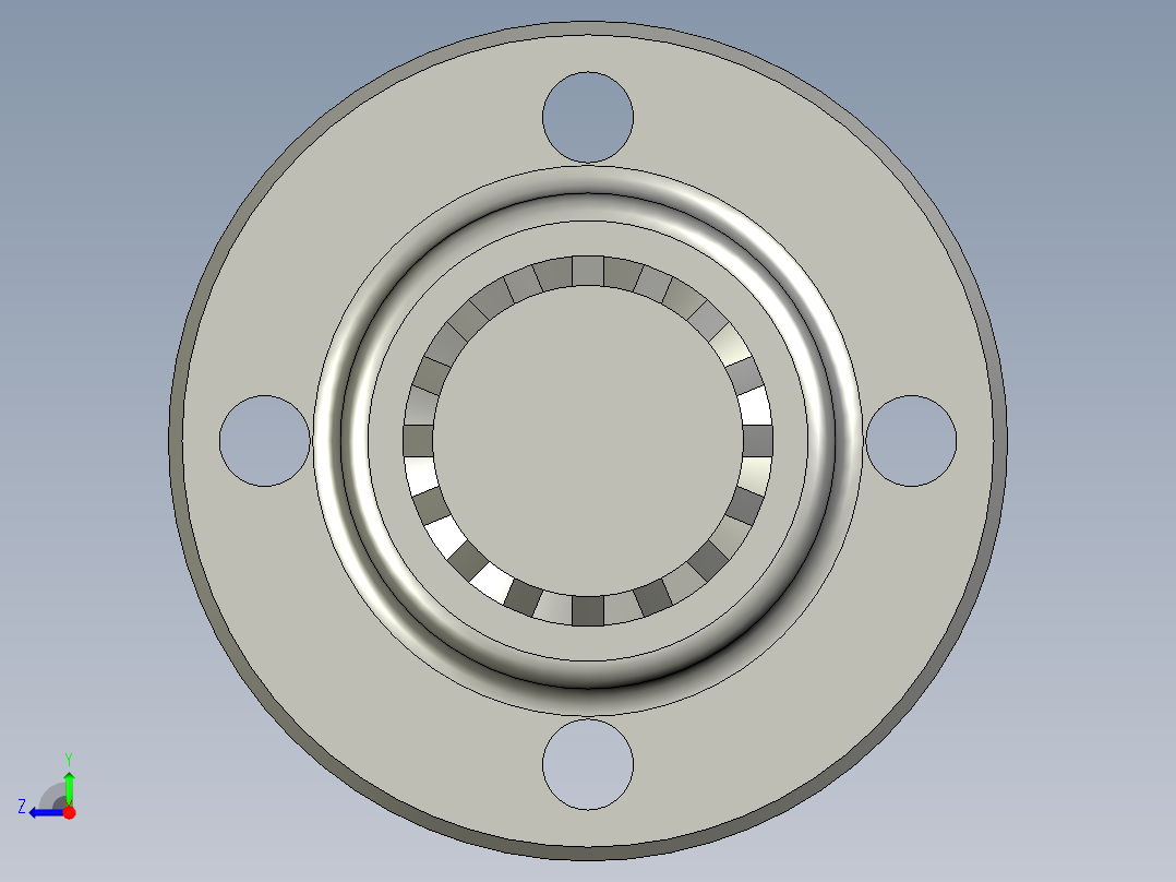 THK花键母3D模型IGS格式右视图