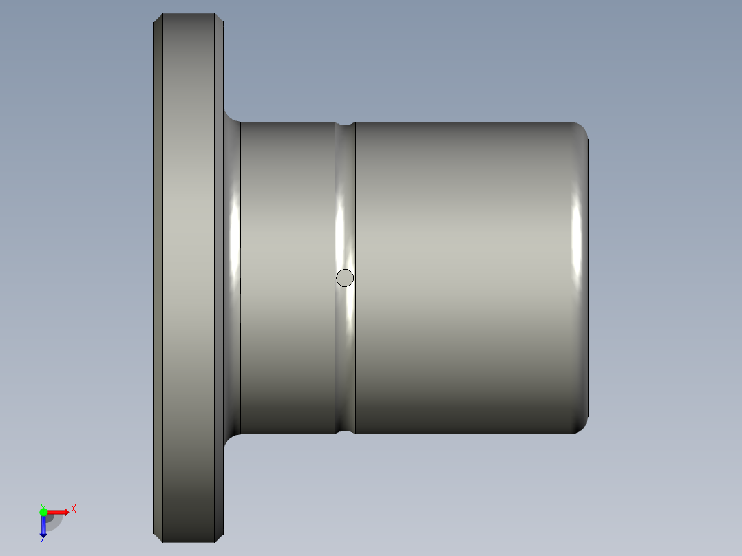 THK花键母3D模型IGS格式俯视图