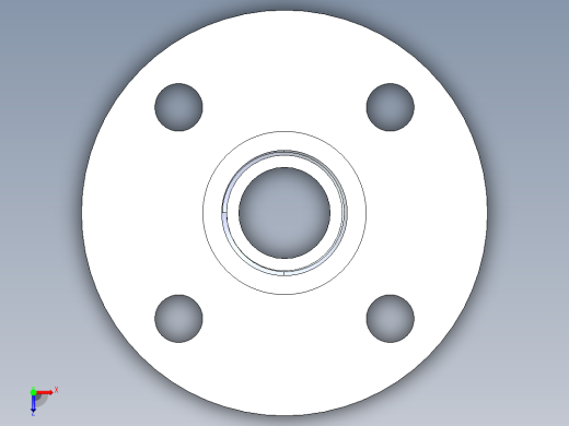 CPVC管件24-Sch80_Flange One-Piece_FPT_9852-010_1in俯视缩略图
