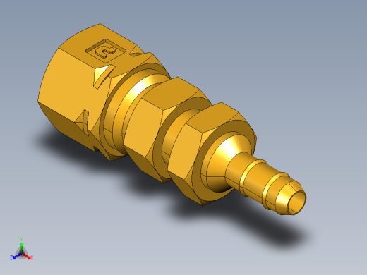 工业通用螺蚊管倒齿式工业硬管接头Bulkhead Union 22CABH-4-4