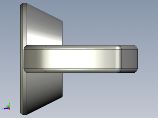 蝶形螺母-WING NUT M12 x 1.75mm Thread.STEP右视缩略图