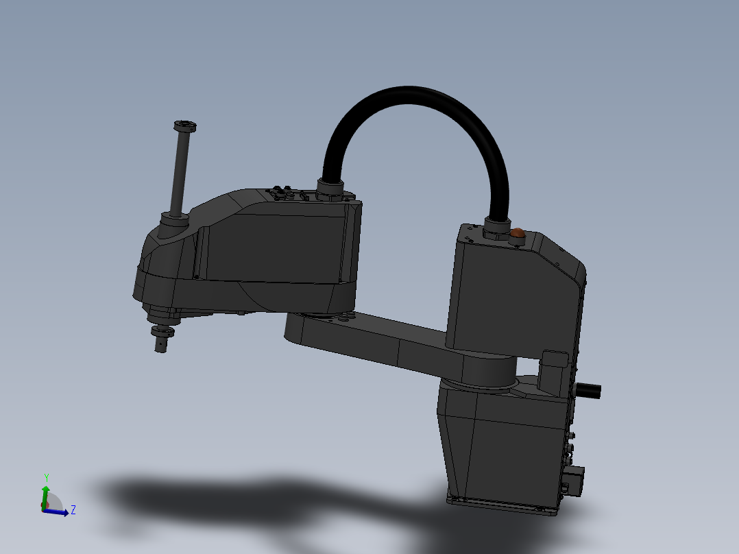 SCARA机器人3d图纸+2d装配图 非标设计3d 四轴scara机械臂3d模型