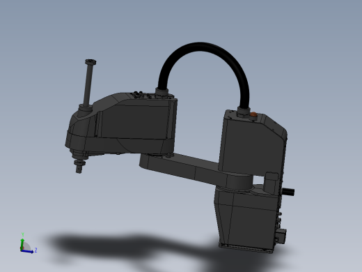 SCARA机器人3d图纸+2d装配图 非标设计3d 四轴scara机械臂3d模型