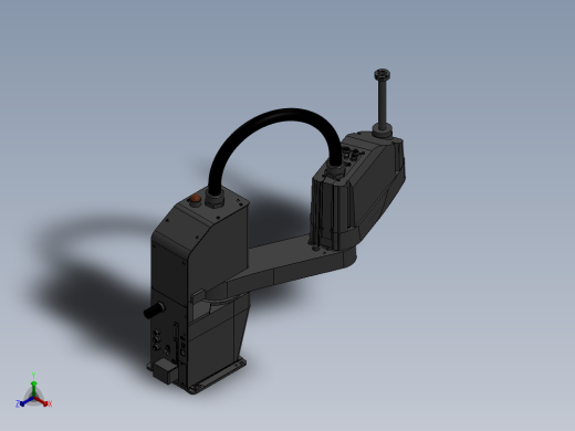 SCARA机器人3d图纸+2d装配图 非标设计3d 四轴scara机械臂3d模型正等轴测缩略图