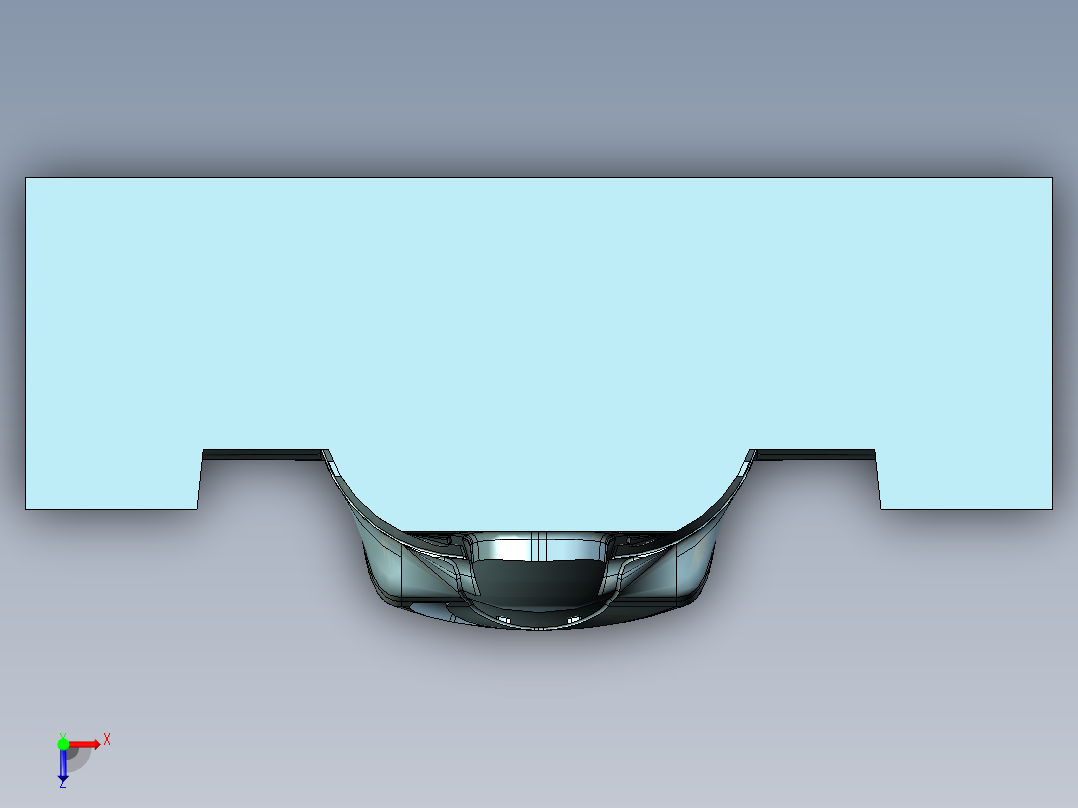 曲线点式固定轴轮廓铣UG程序编程刀路-俯视图