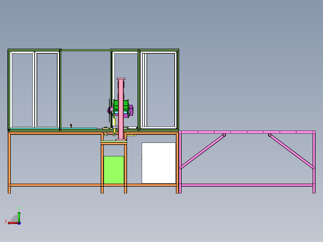 管材切割机sw18可编辑后视图
