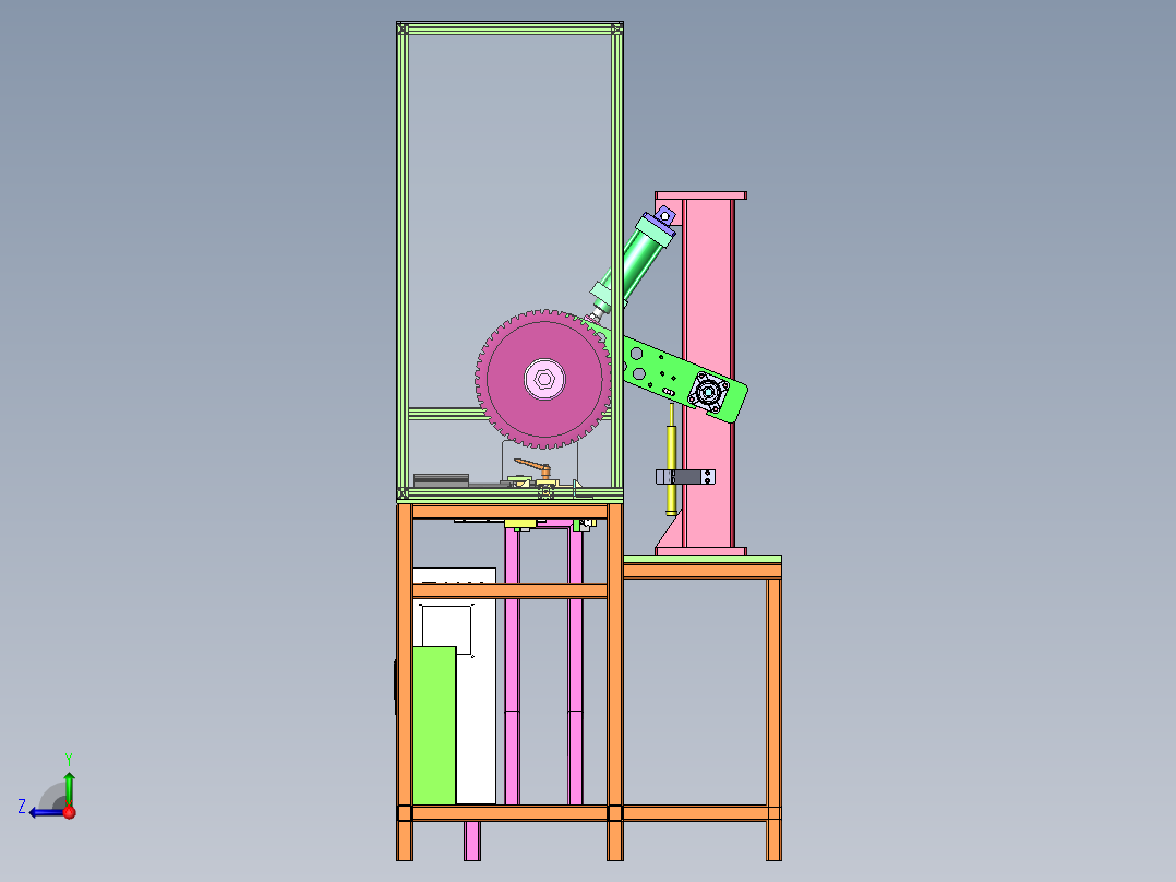 管材切割机sw18可编辑右视图