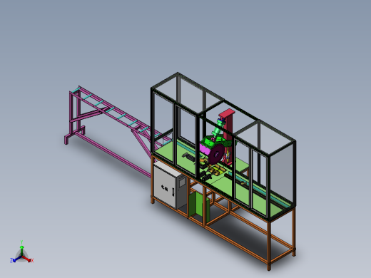 管材切割机sw18可编辑正等轴测缩略图