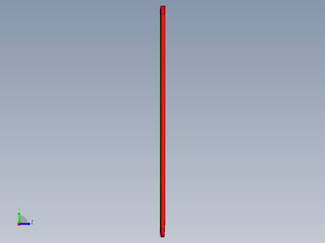 金属壳铣避位UG程序模型左视图