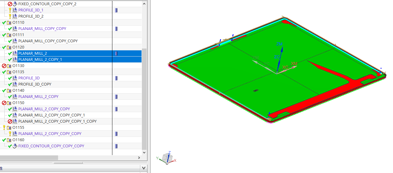 金属壳铣避位UG程序模型