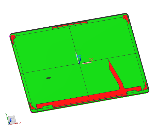 金属壳铣避位UG程序模型