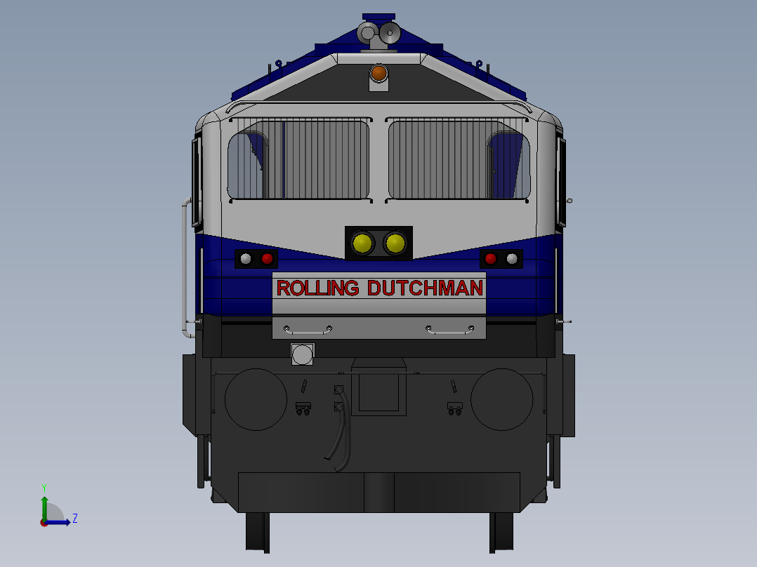 火车、动车、高铁(38)左视图