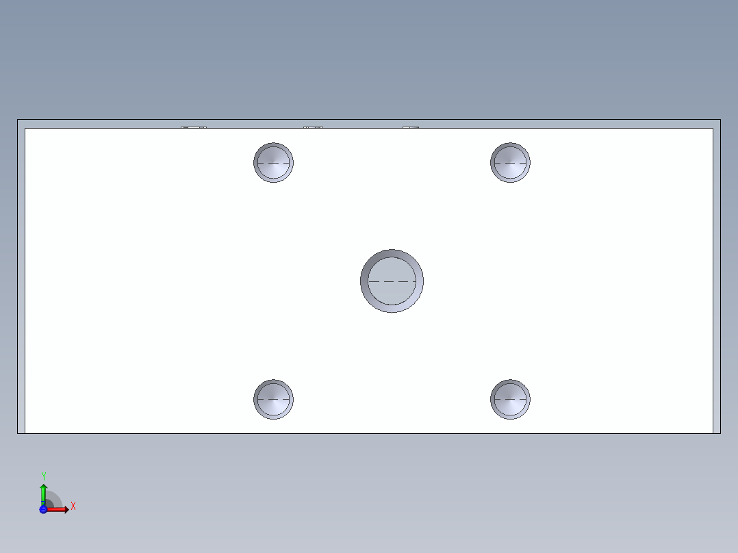 NG6-1站专用液压块俯视图