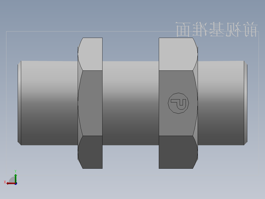 直通隔板接头、6D-24LN后视图