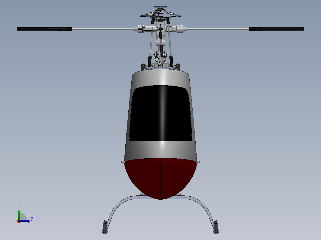直升机(34)左视图