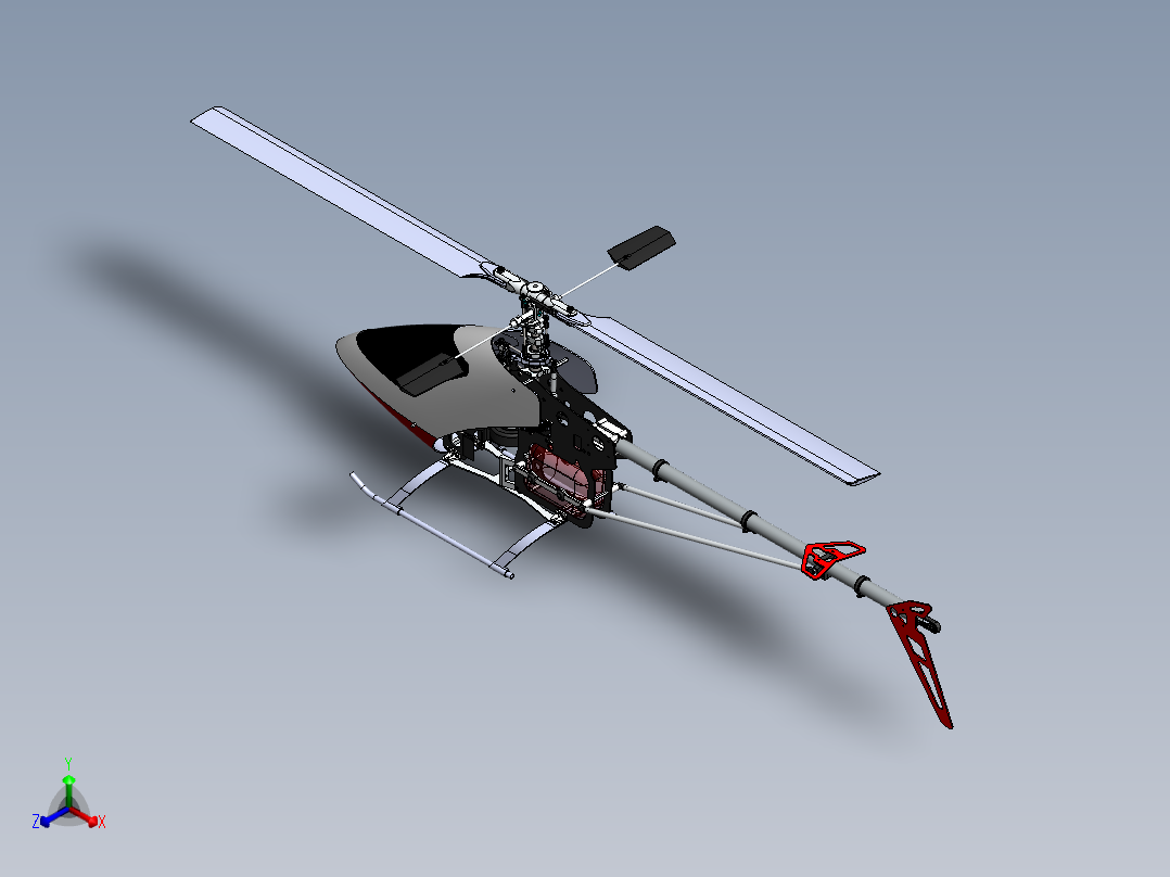 直升机(34)正等轴测图