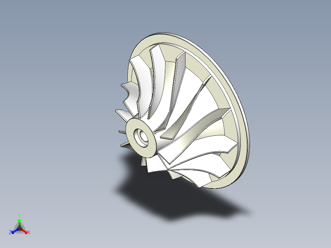 叶轮(22)正等轴测图