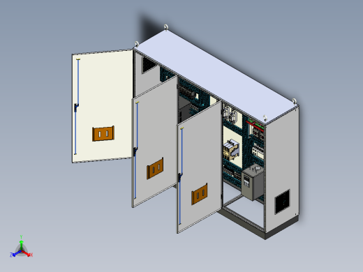 钣金柜630A电源柜变频器软启动 71554