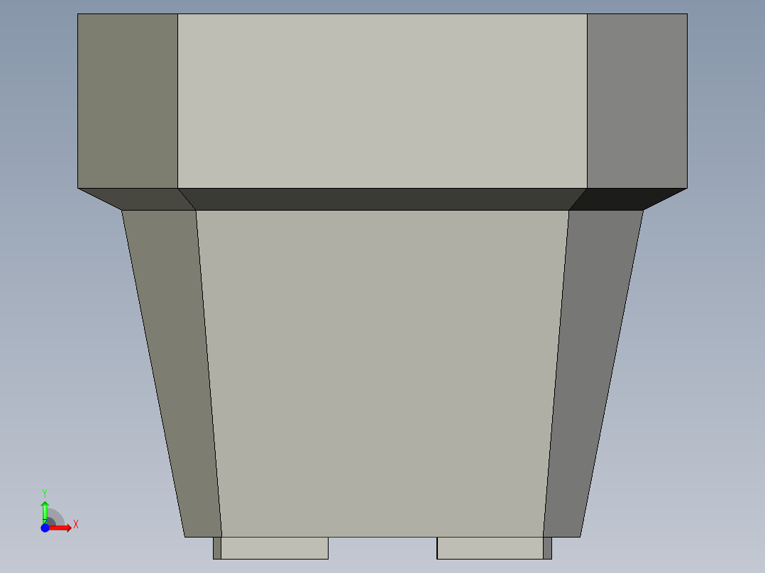 迷你花盆前视图