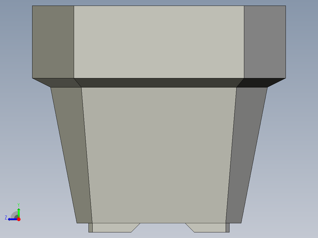 迷你花盆右视图