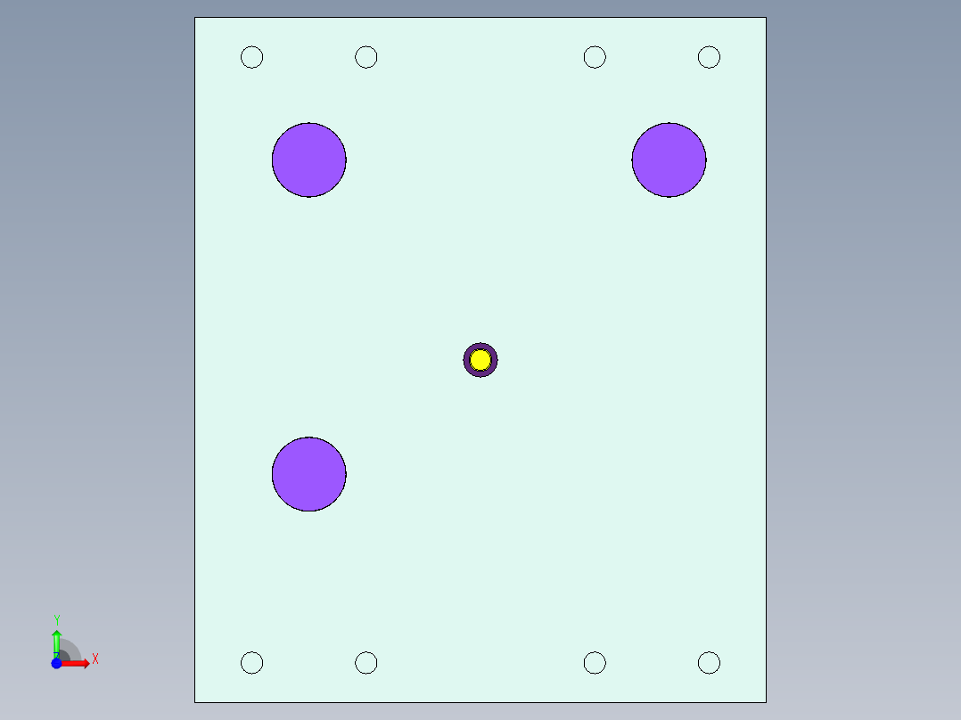 1600T电动螺旋压力机模架前视图