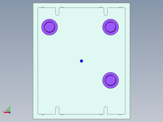 1600T电动螺旋压力机模架左视缩略图