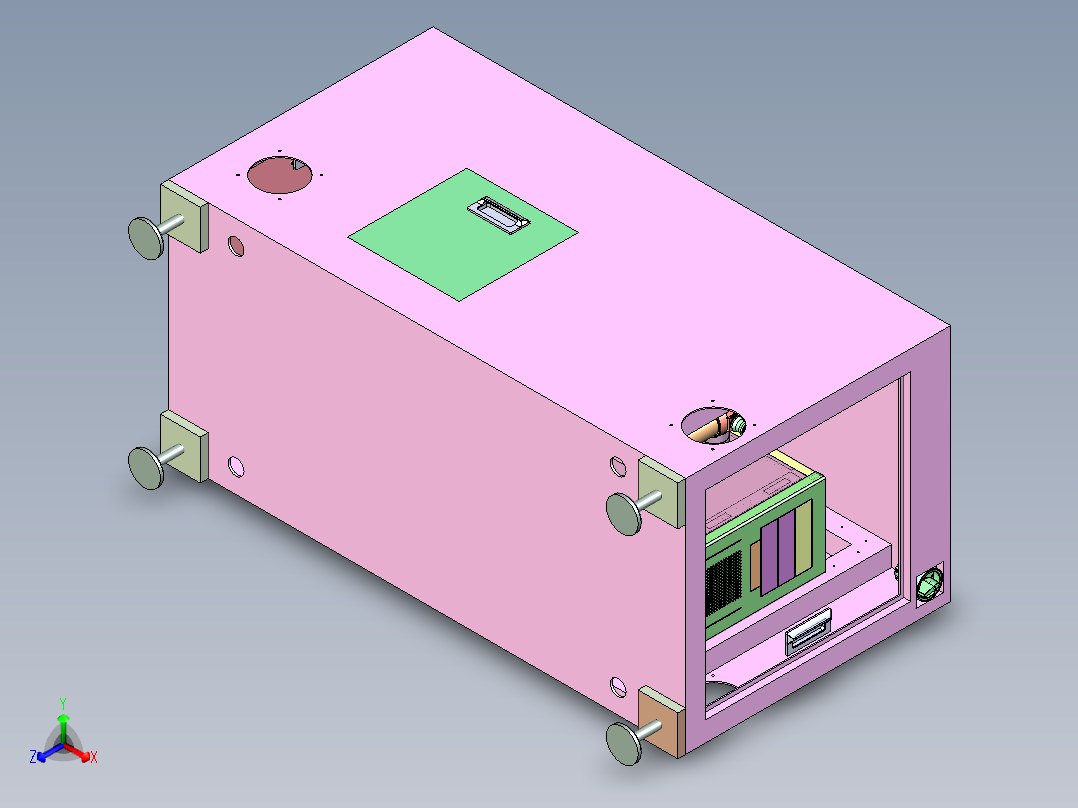 FS-450 烘焙食品氮气保鲜包装柜正等轴测图