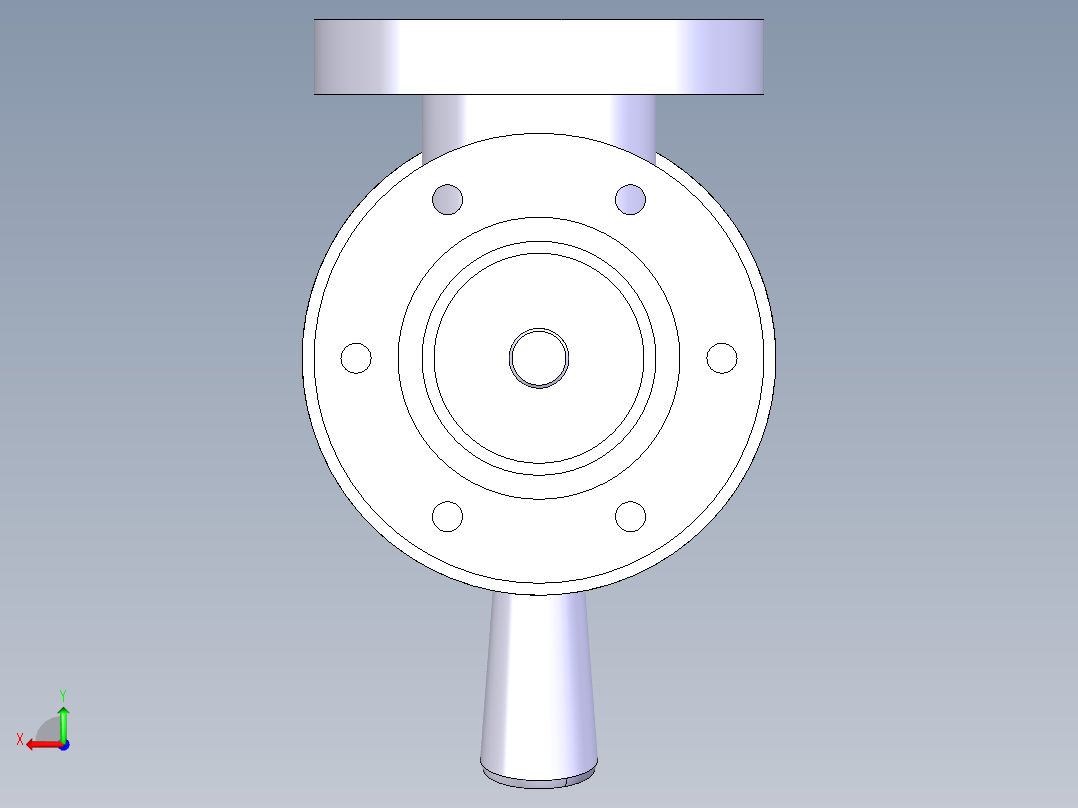 catia手压阀后视图