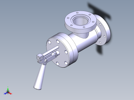 catia手压阀正等轴测缩略图