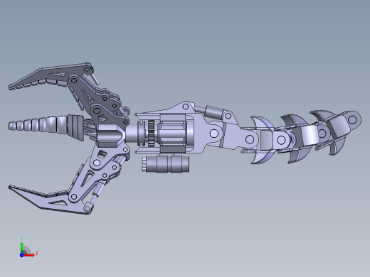 机械章鱼爪机械臂前视缩略图