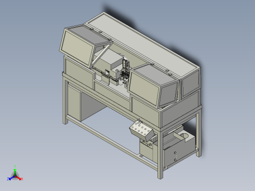 汽车天窗导轨倒角机正等轴测缩略图