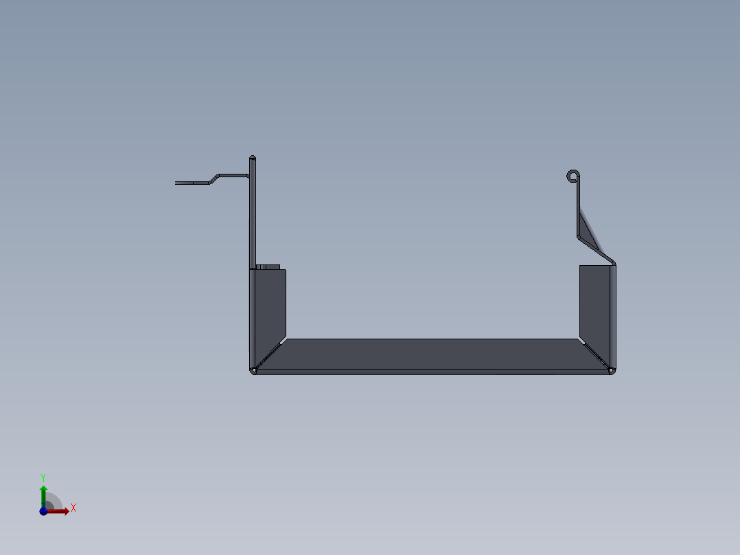 盒金属板52前视图