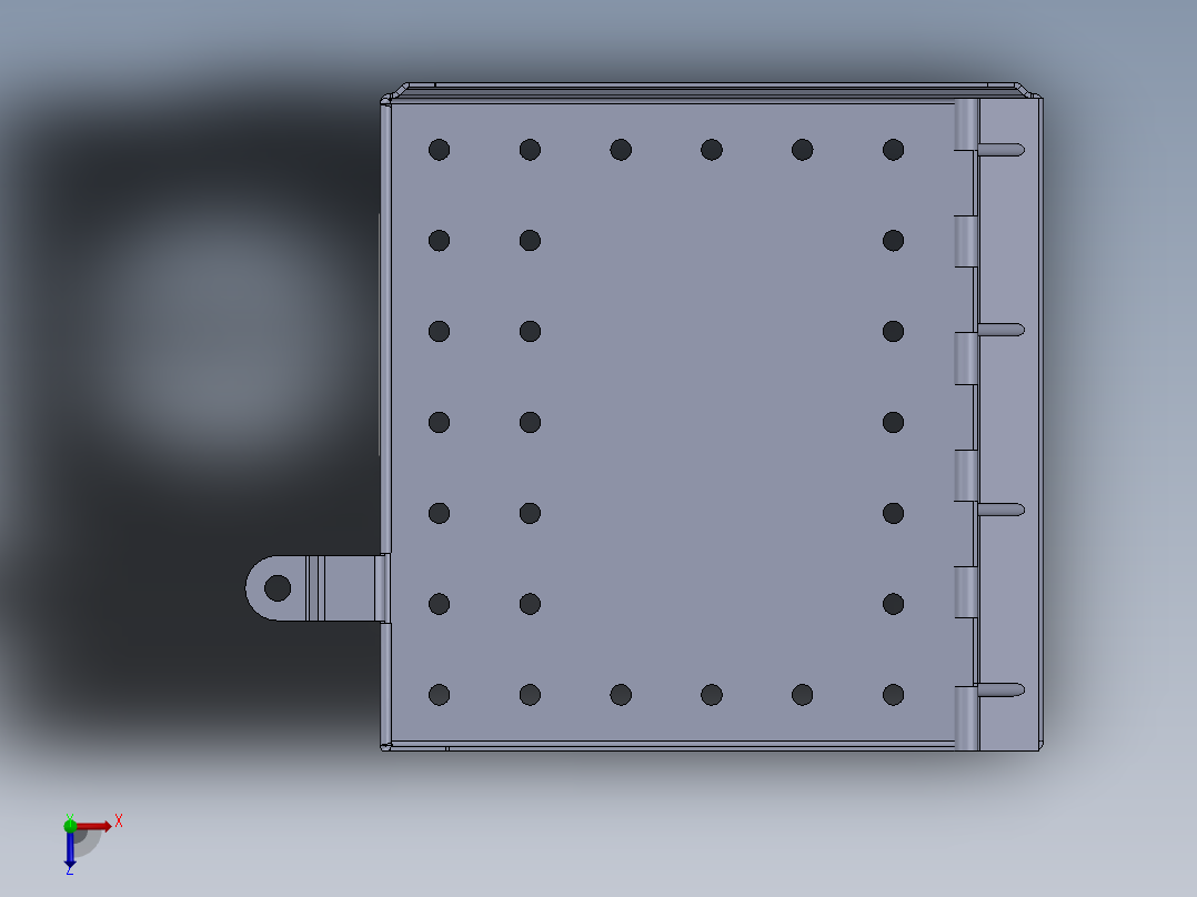 盒金属板52俯视图