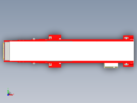 三节式伸缩式皮带机传送带输送机前视缩略图