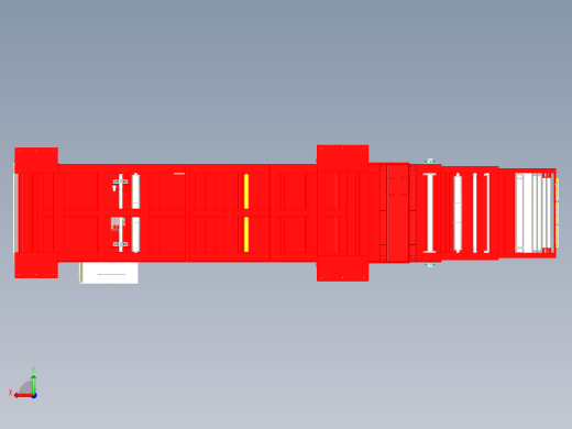 三节式伸缩式皮带机传送带输送机后视缩略图