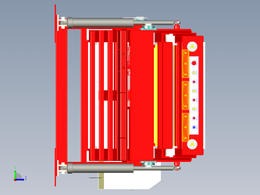 三节式伸缩式皮带机传送带输送机左视缩略图