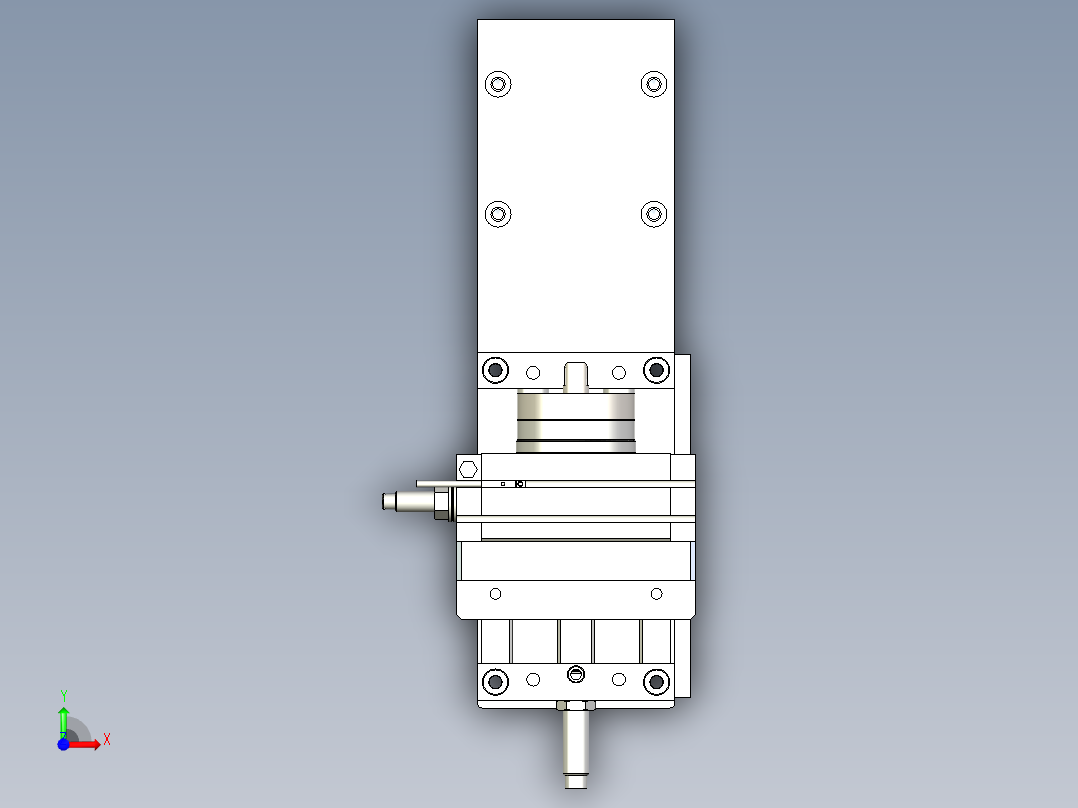下压旋转机构--602050--50前视图