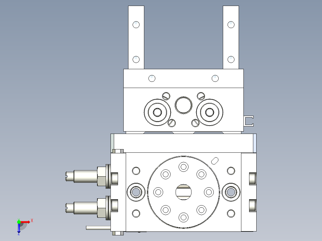 下压旋转机构--602050--50俯视图