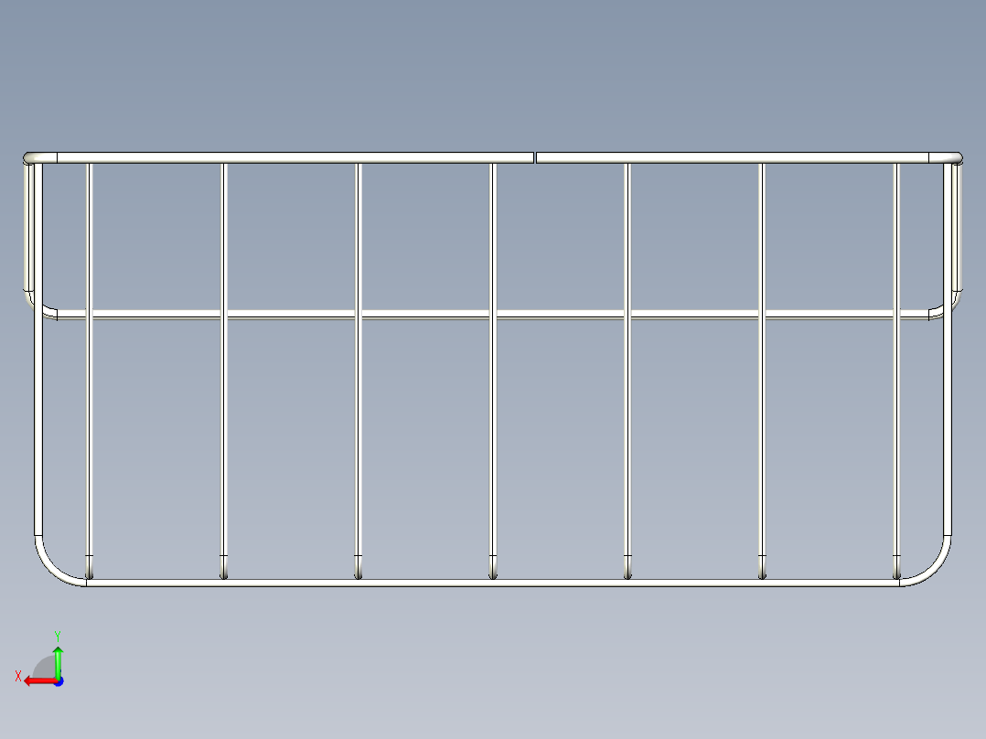 钢丝冷冻篮后视图