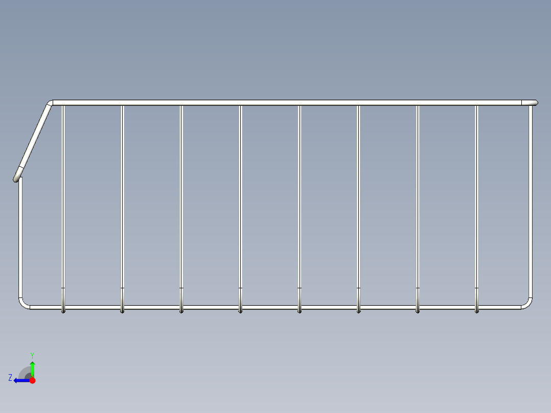 钢丝冷冻篮右视图