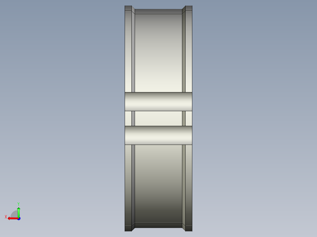3件式cat6a电缆梳11后视图