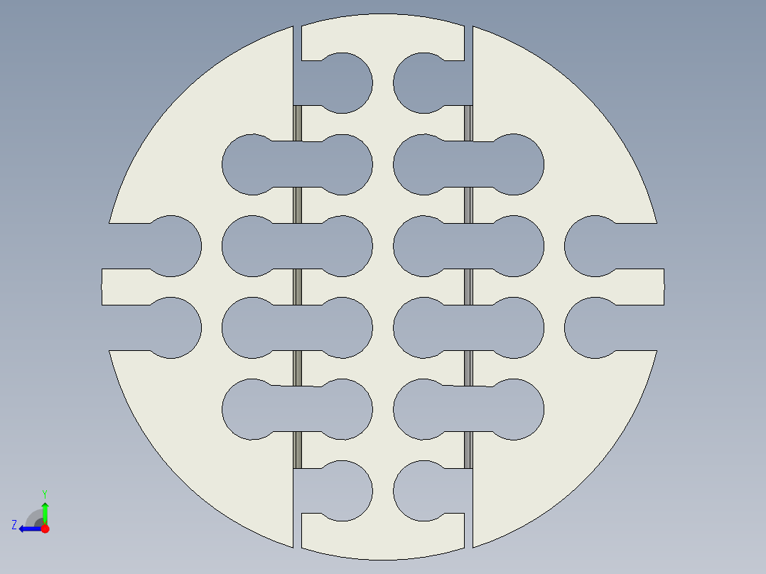 3件式cat6a电缆梳11右视图