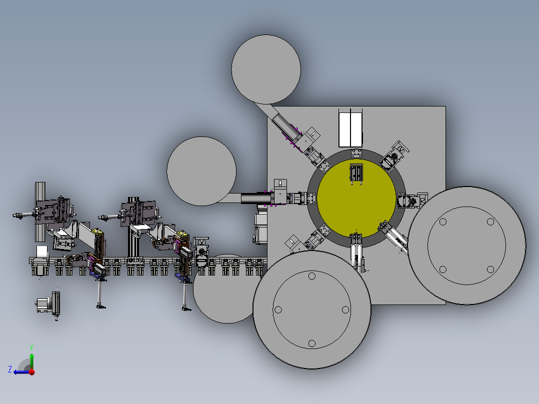 膨胀螺丝自动组装机右视图