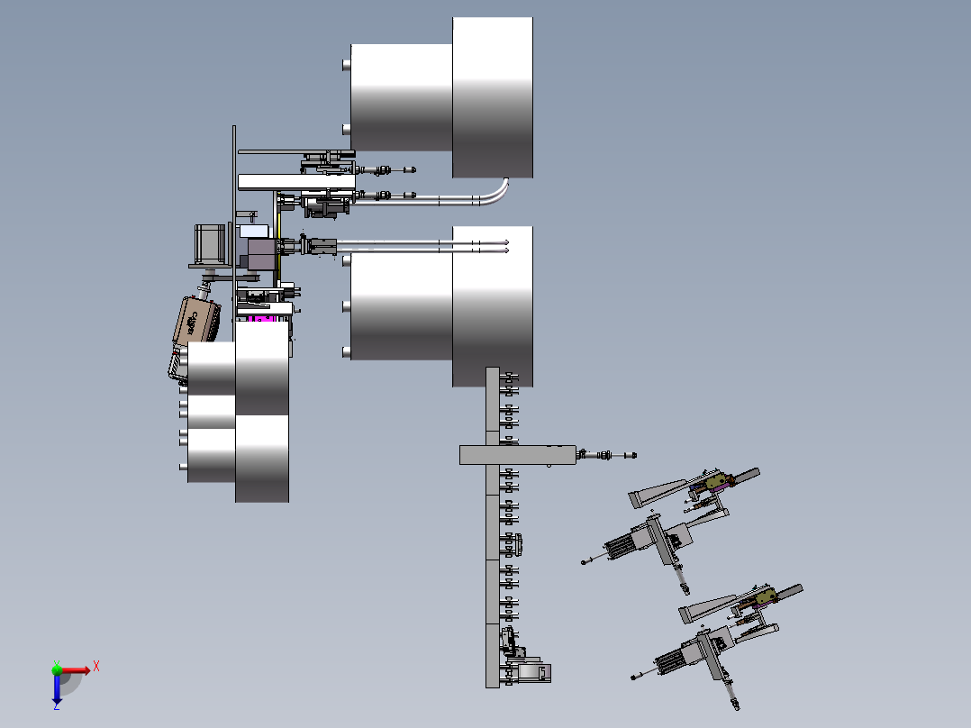 膨胀螺丝自动组装机俯视图