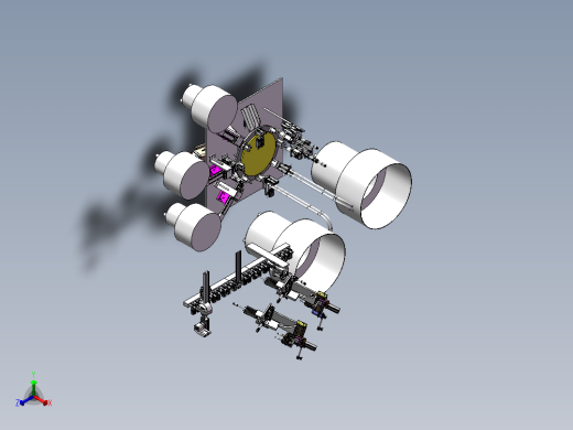 膨胀螺丝自动组装机正等轴测缩略图