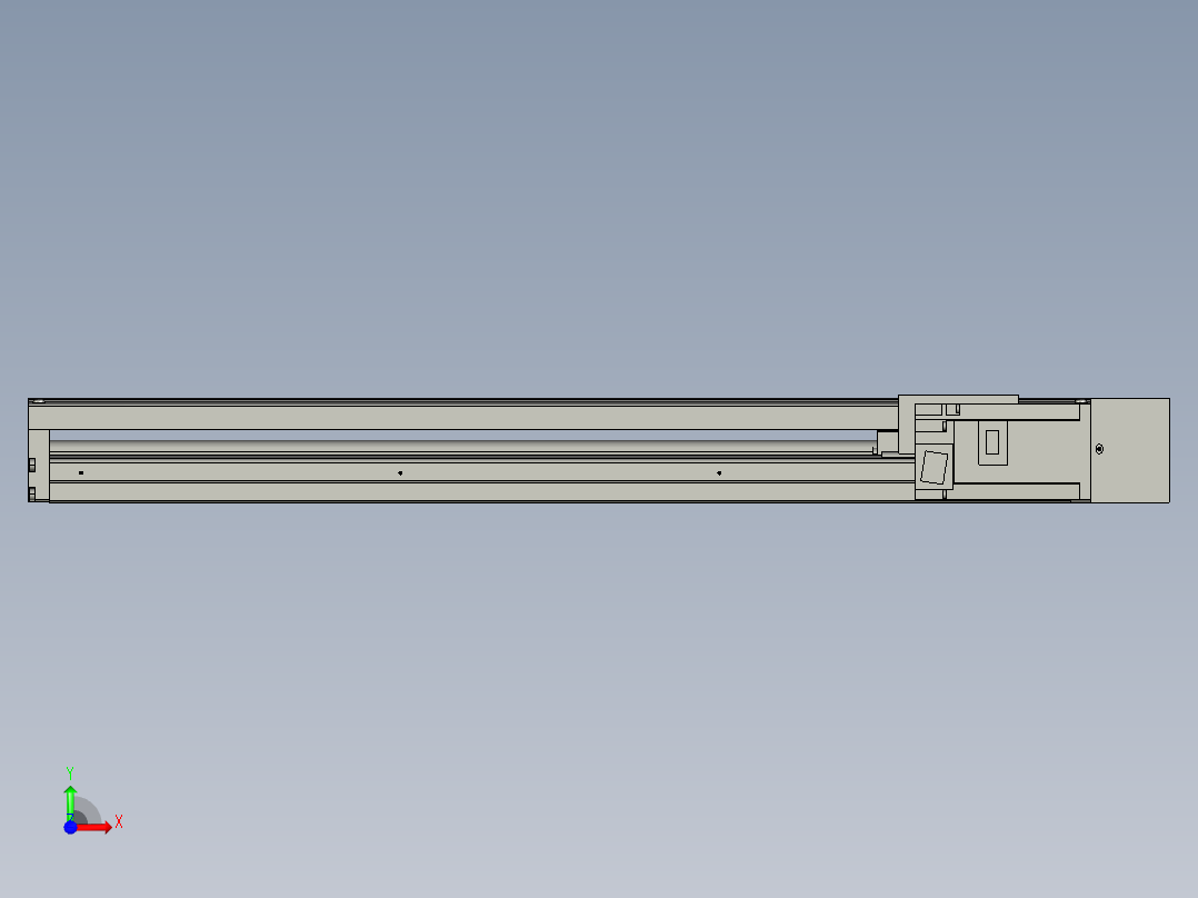 直线模组DKK-86-640-1P-LM-400W德川技研-1111前视图